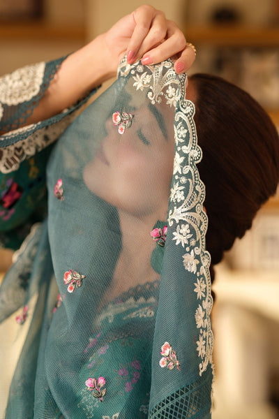 Maryam Hussain | Luxury Lawn 25 | Seashell -  Maryam Hussain Ladies Clothes - Original Designer Dress - House of Maryam
