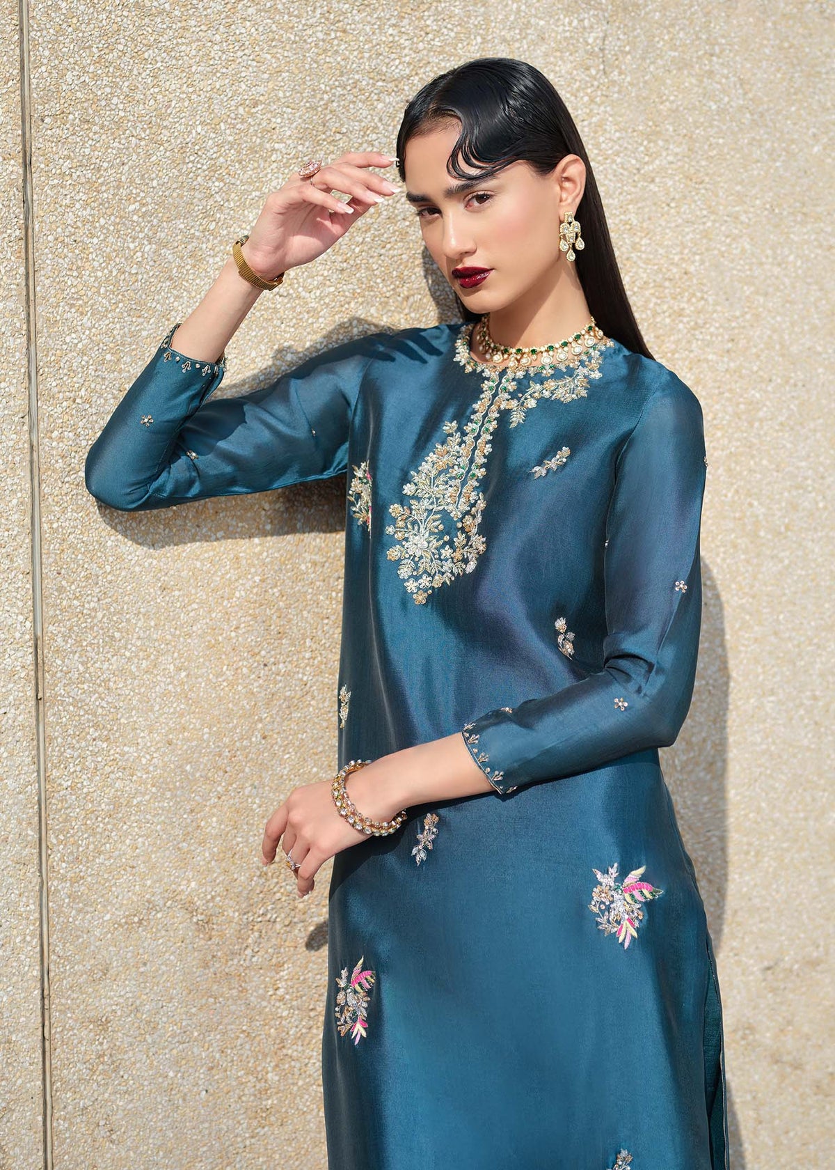 Mahum Asad | Sarai Luxury Formals | Emerald Command-3