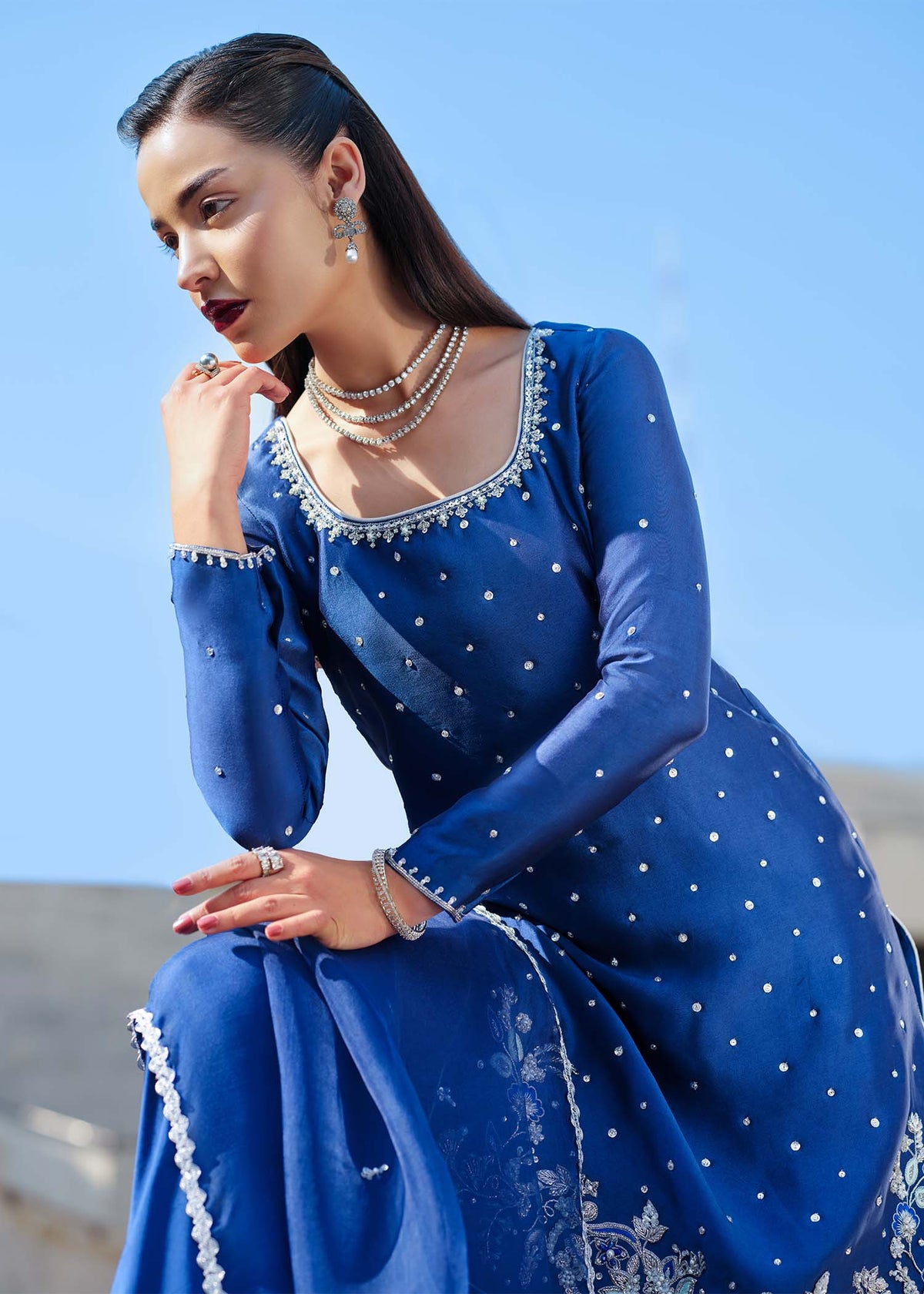 Mahum Asad | Sarai Luxury Formals | Blue Dynasty, image 7