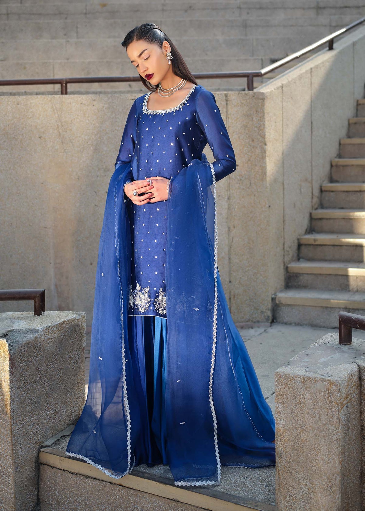 Mahum Asad | Sarai Luxury Formals | Blue Dynasty, image 4