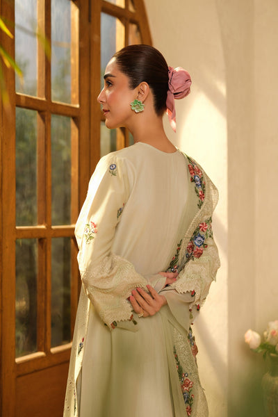 Maryam Hussain | Luxury Lawn 25 | Mint -  Maryam Hussain Ladies Clothes - Original Designer Dress - House of Maryam