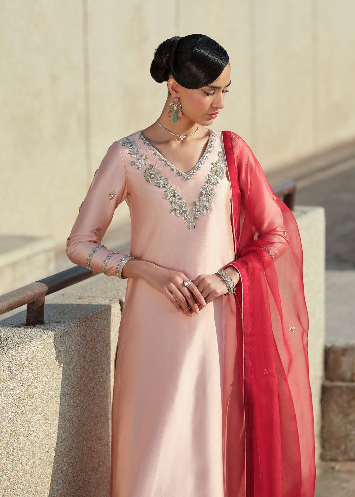 Mahum Asad | Sarai Luxury Formals | Crimson, image 3