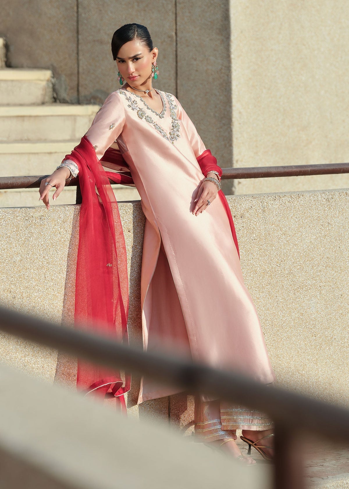 Mahum Asad | Sarai Luxury Formals | Crimson, image 6