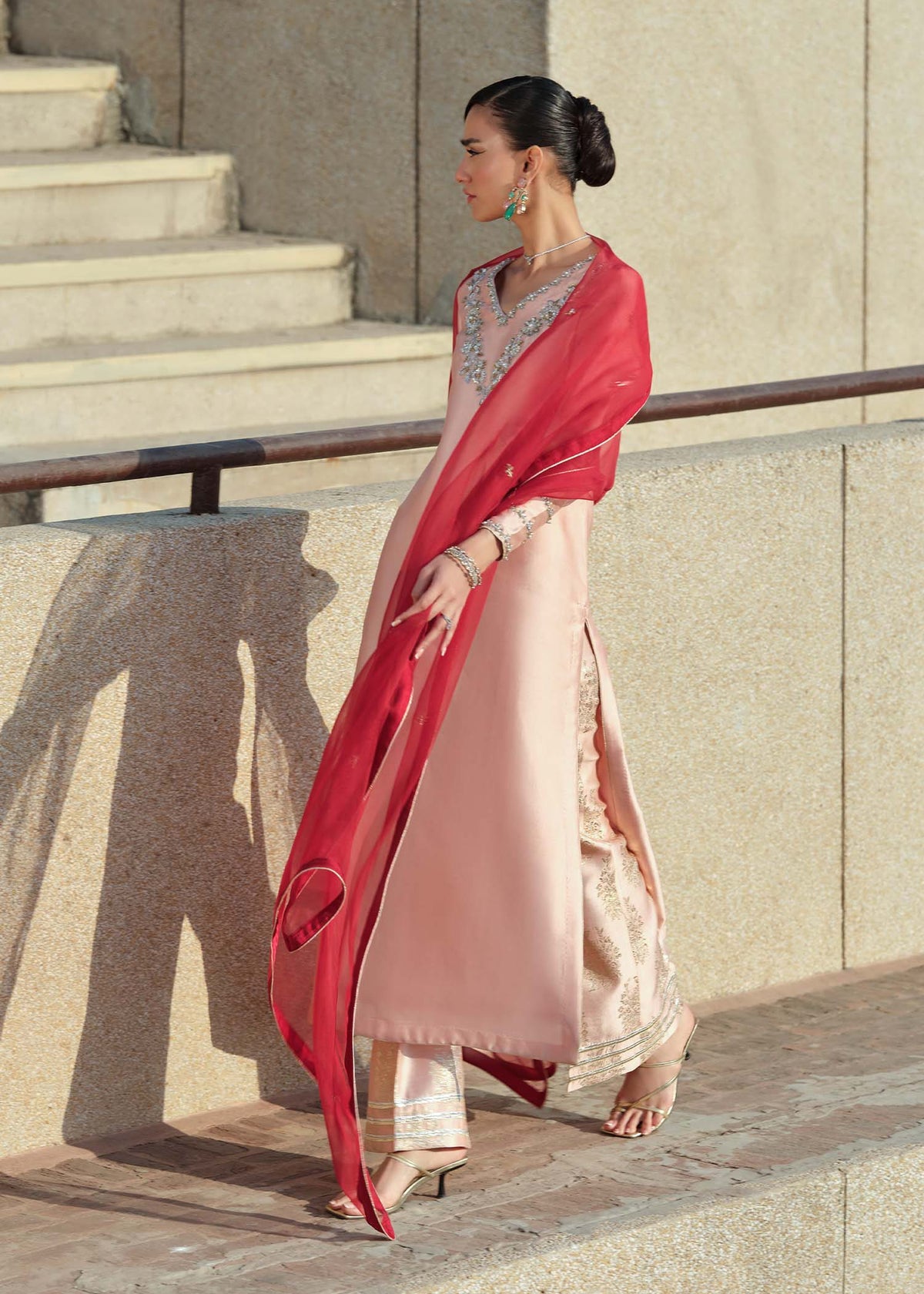 Mahum Asad | Sarai Luxury Formals | Crimson, image 2