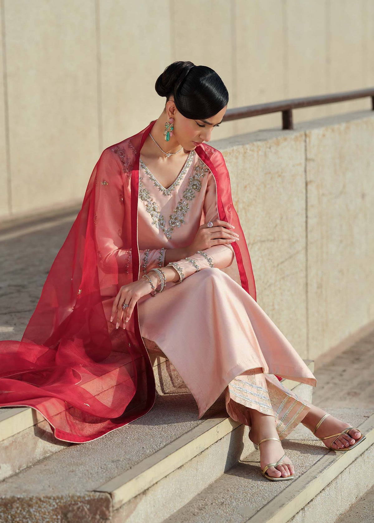 Mahum Asad | Sarai Luxury Formals | Crimson, image 5