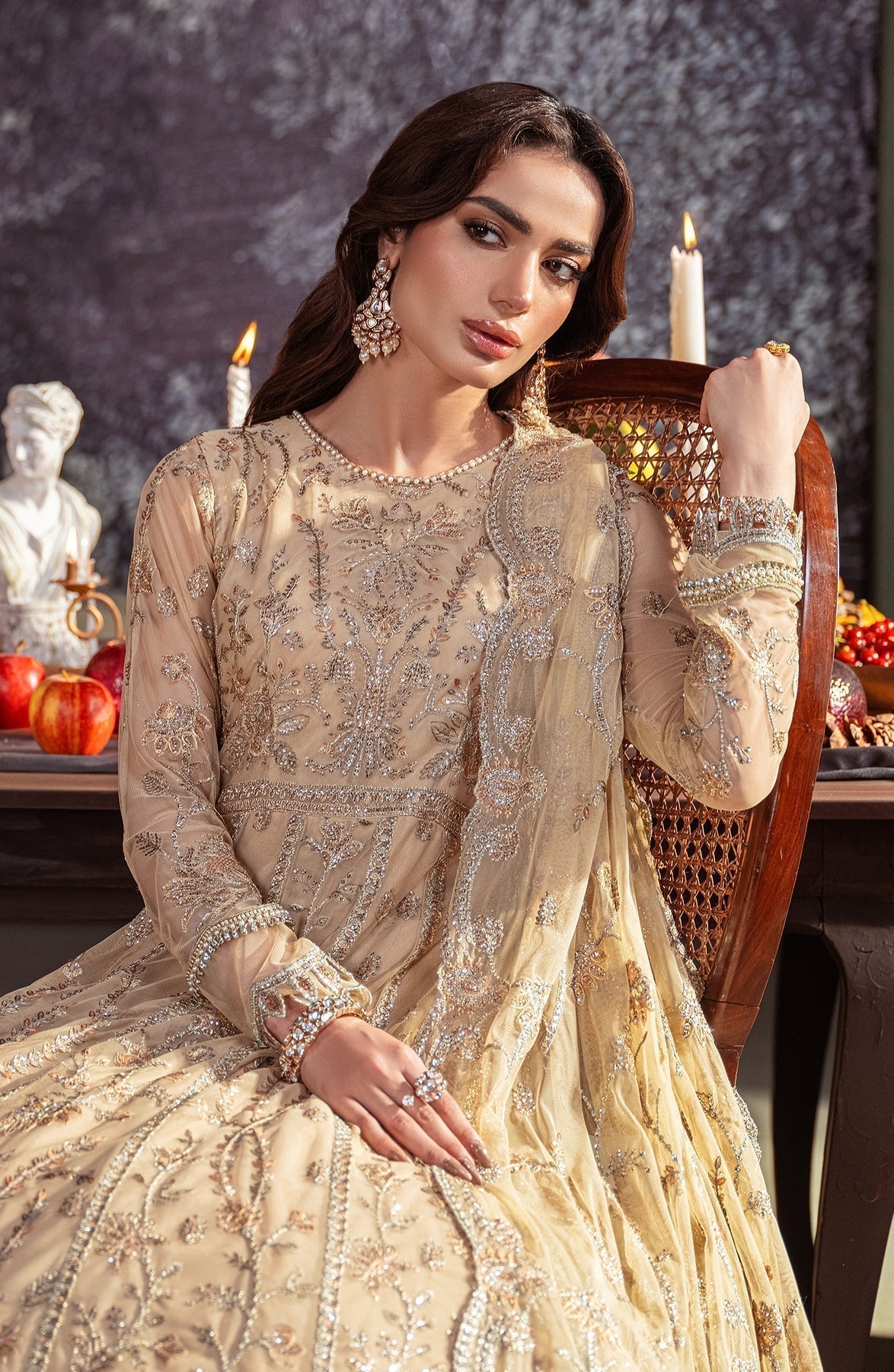 Zarif | Heritage Formals | ZHF 01 AVELINA by Designer Zarif - House of Maryam - Pakistani Designer Ethnic Wear in {{ shop.shopifyCountryName }}