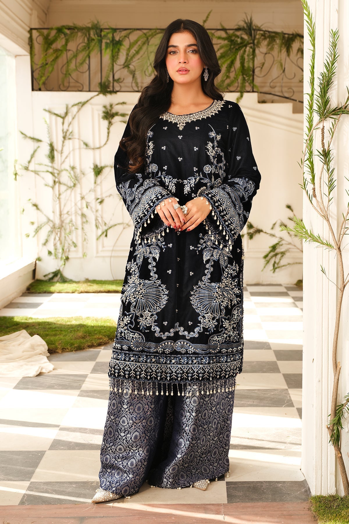 Raeesa Premium | Sheen Luxury Velvet | Nura -  Raeesa Premium Ladies Clothes - Original Designer Dress - House of Maryam