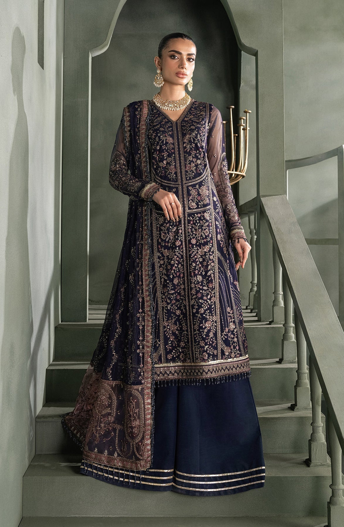 Zarif | Heritage Formals | ZHF 08 SIRENE by Designer Zarif - House of Maryam - Pakistani Designer Ethnic Wear in {{ shop.shopifyCountryName }}