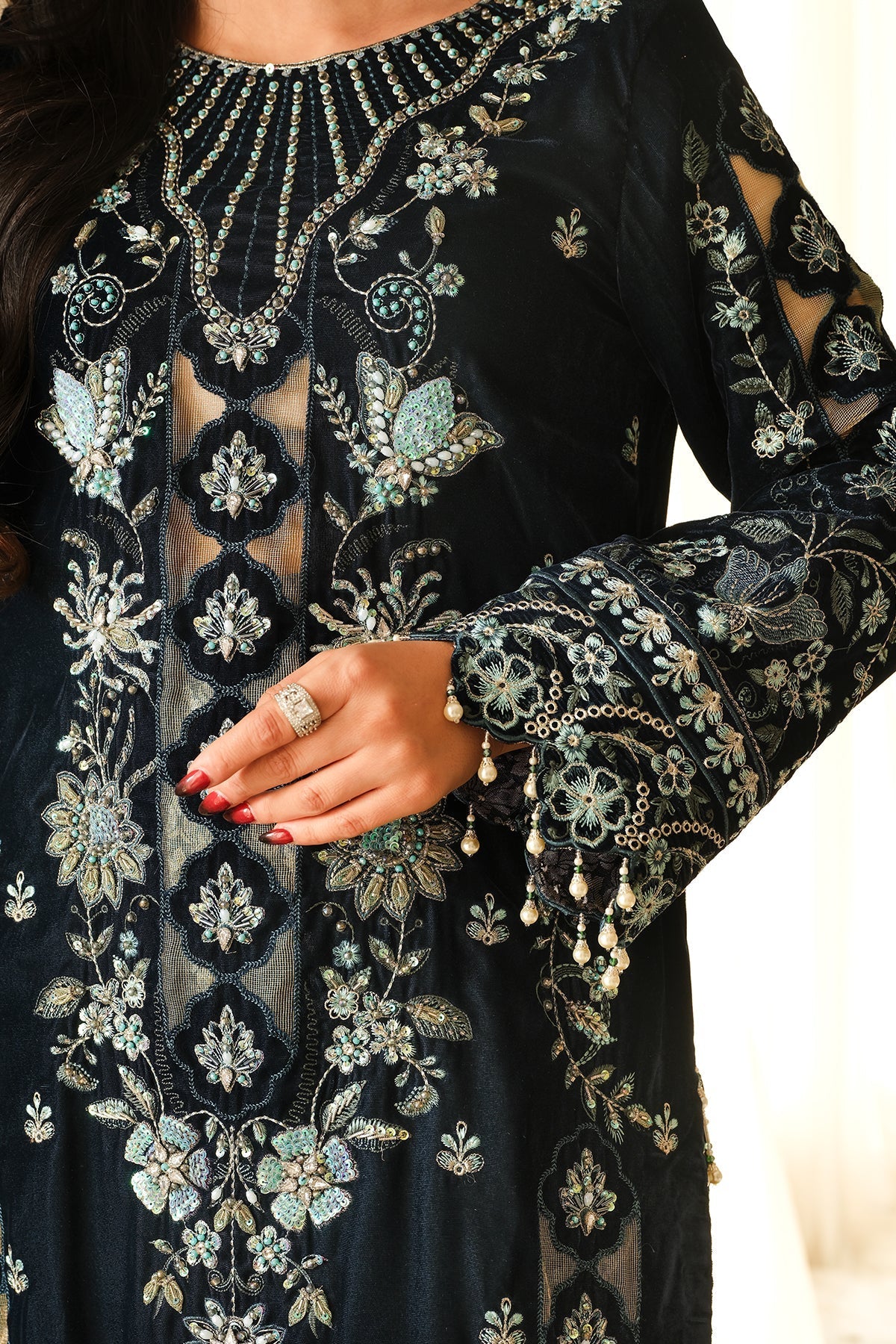 Raeesa Premium | Sheen Luxury Velvet | Zeve -  Raeesa Premium Ladies Clothes - Original Designer Dress - House of Maryam