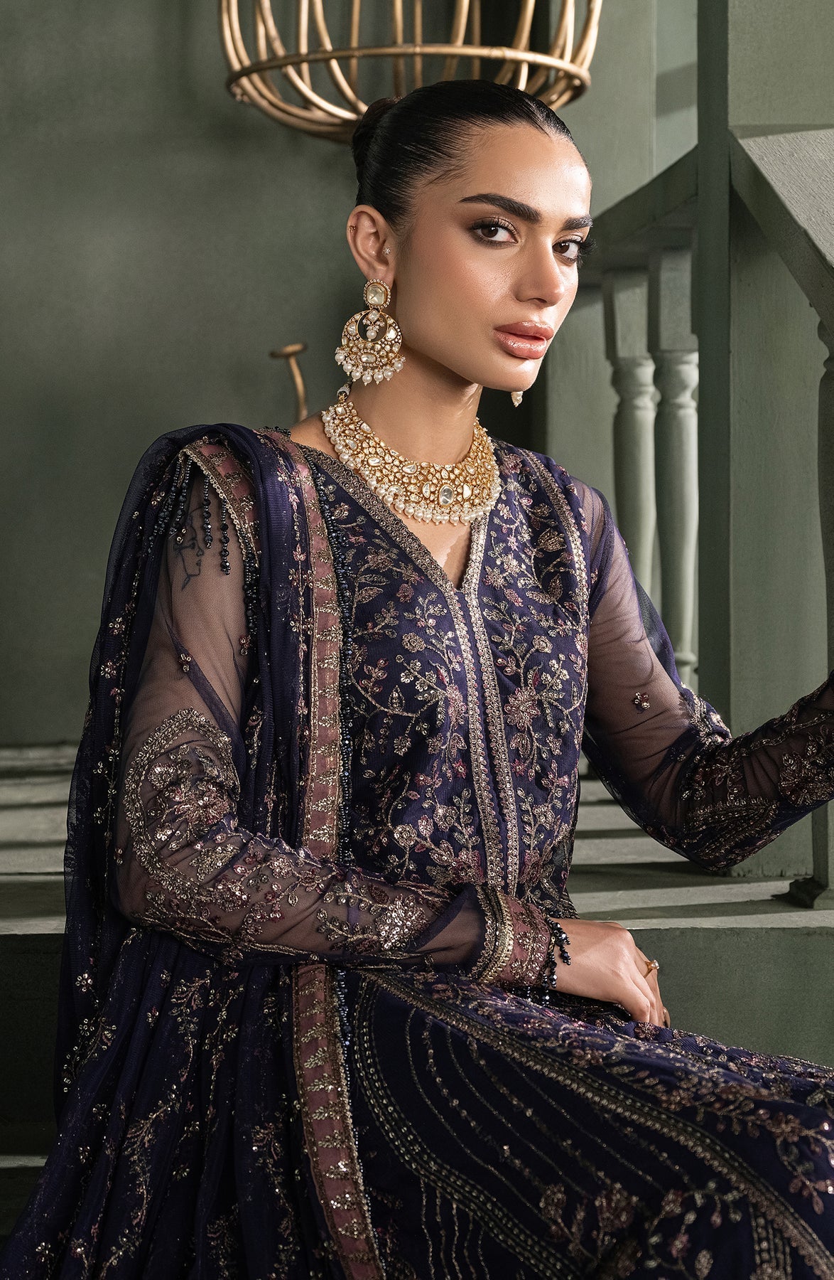 Zarif | Heritage Formals | ZHF 08 SIRENE -  Zarif Formal - Original Designer Dress - House of Maryam