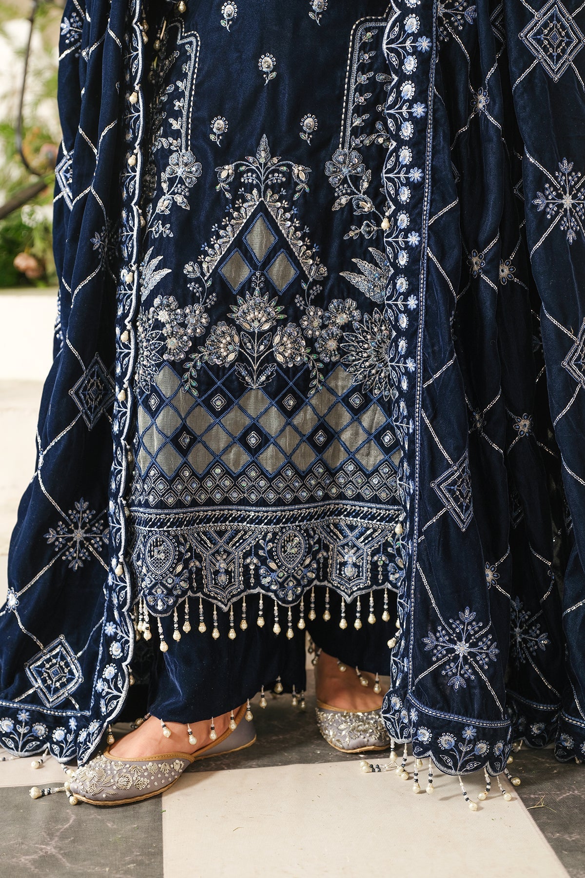 Raeesa Premium | Sheen Luxury Velvet | Soil -  Raeesa Premium Ladies Clothes - Original Designer Dress - House of Maryam