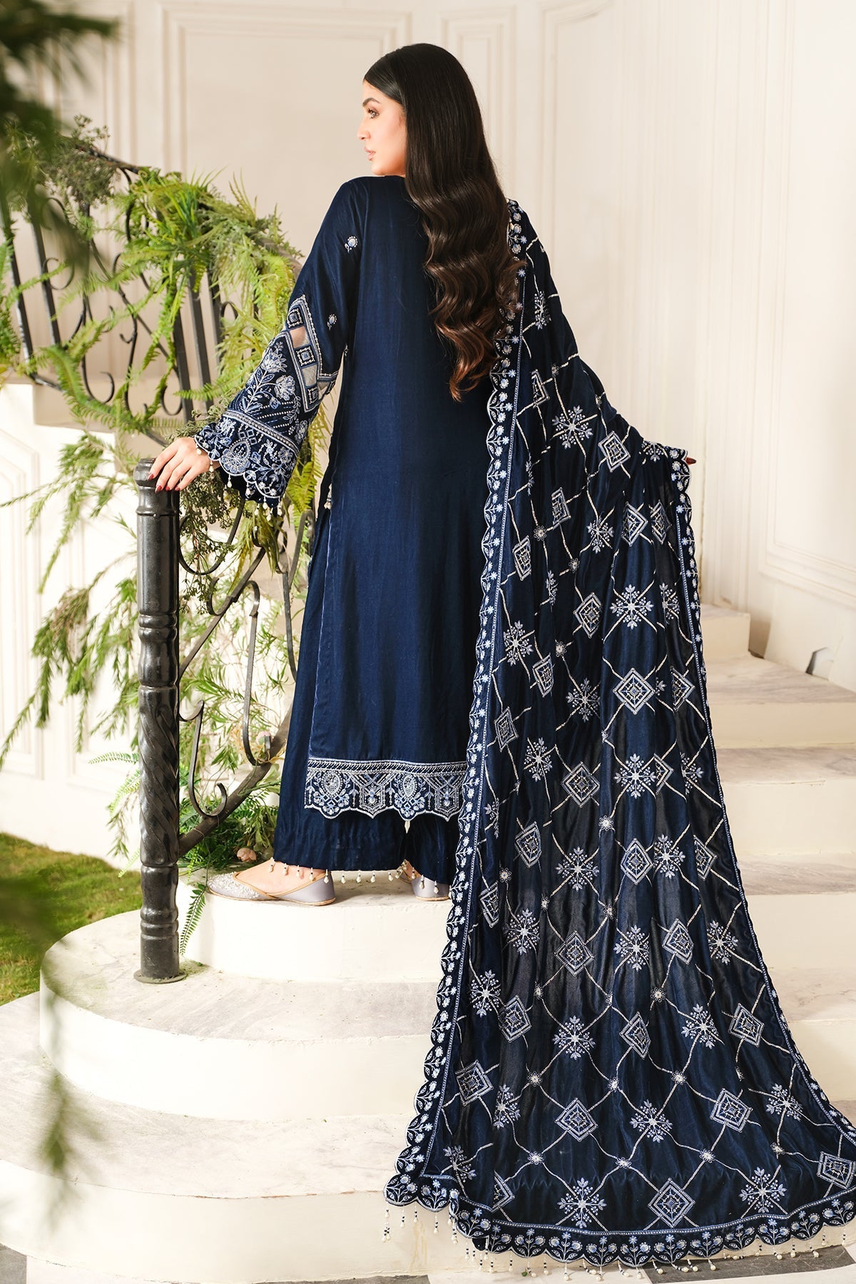 Raeesa Premium | Sheen Luxury Velvet | Soil -  Raeesa Premium Ladies Clothes - Original Designer Dress - House of Maryam