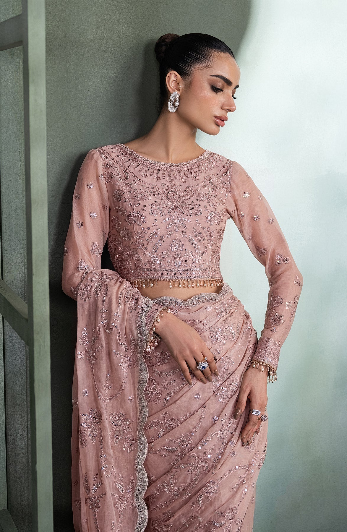 Zarif | Heritage Formals | ZHF 07 ELMIRA -  Zarif Formal - Original Designer Dress - House of Maryam