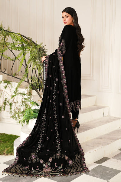 Raeesa Premium | Sheen Luxury Velvet | Noir -  Raeesa Premium Ladies Clothes - Original Designer Dress - House of Maryam