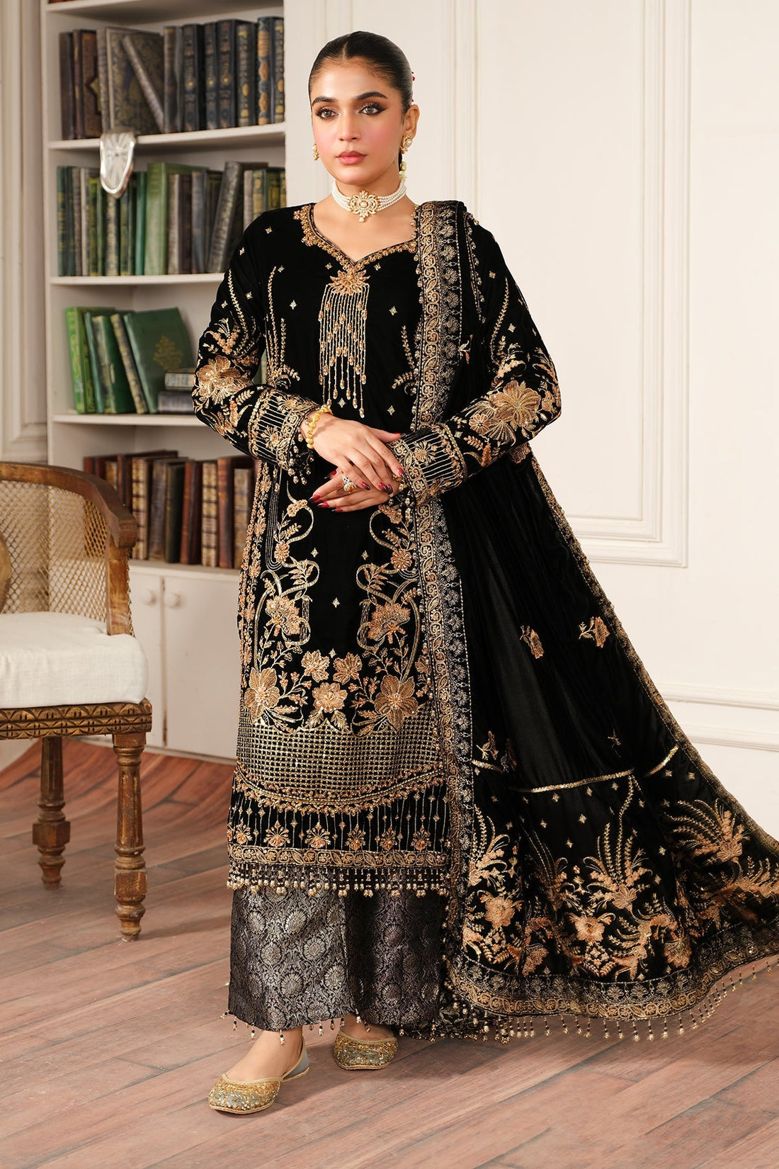 Raeesa Premium | Sheen Luxury Velvet | Naz -  Raeesa Premium Ladies Clothes -  House of Maryam