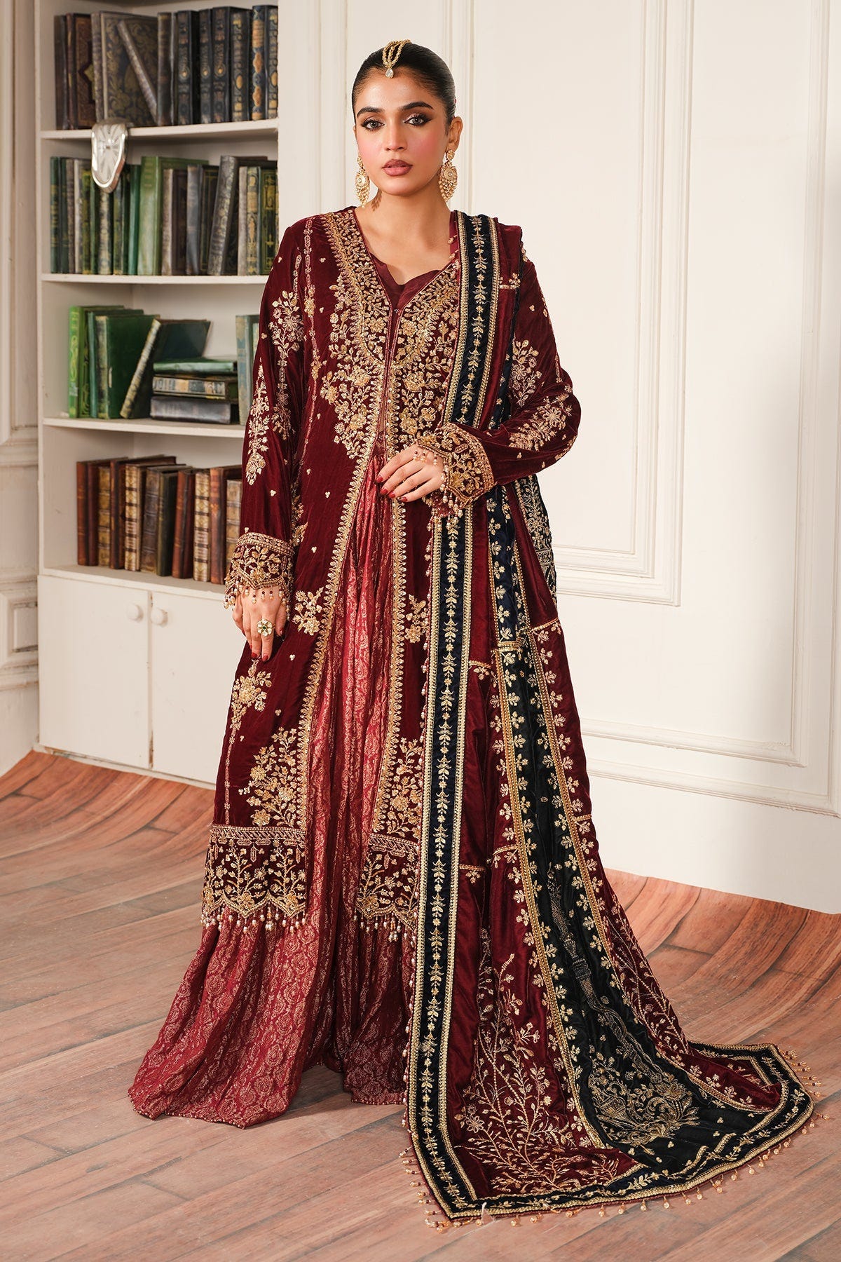 Raeesa Premium | Sheen Luxury Velvet | Sitara -  Raeesa Premium Ladies Clothes - Original Designer Dress - House of Maryam