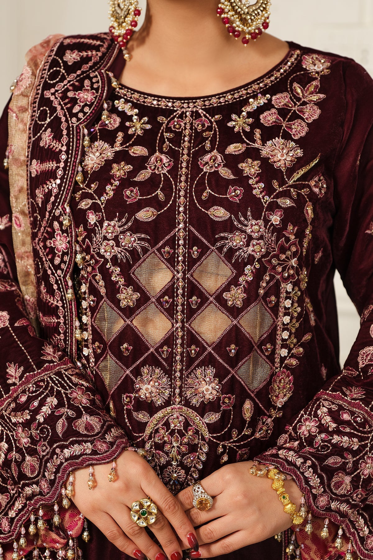 Raeesa Premium | Sheen Luxury Velvet | Poosh -  Raeesa Premium Ladies Clothes - Original Designer Dress - House of Maryam
