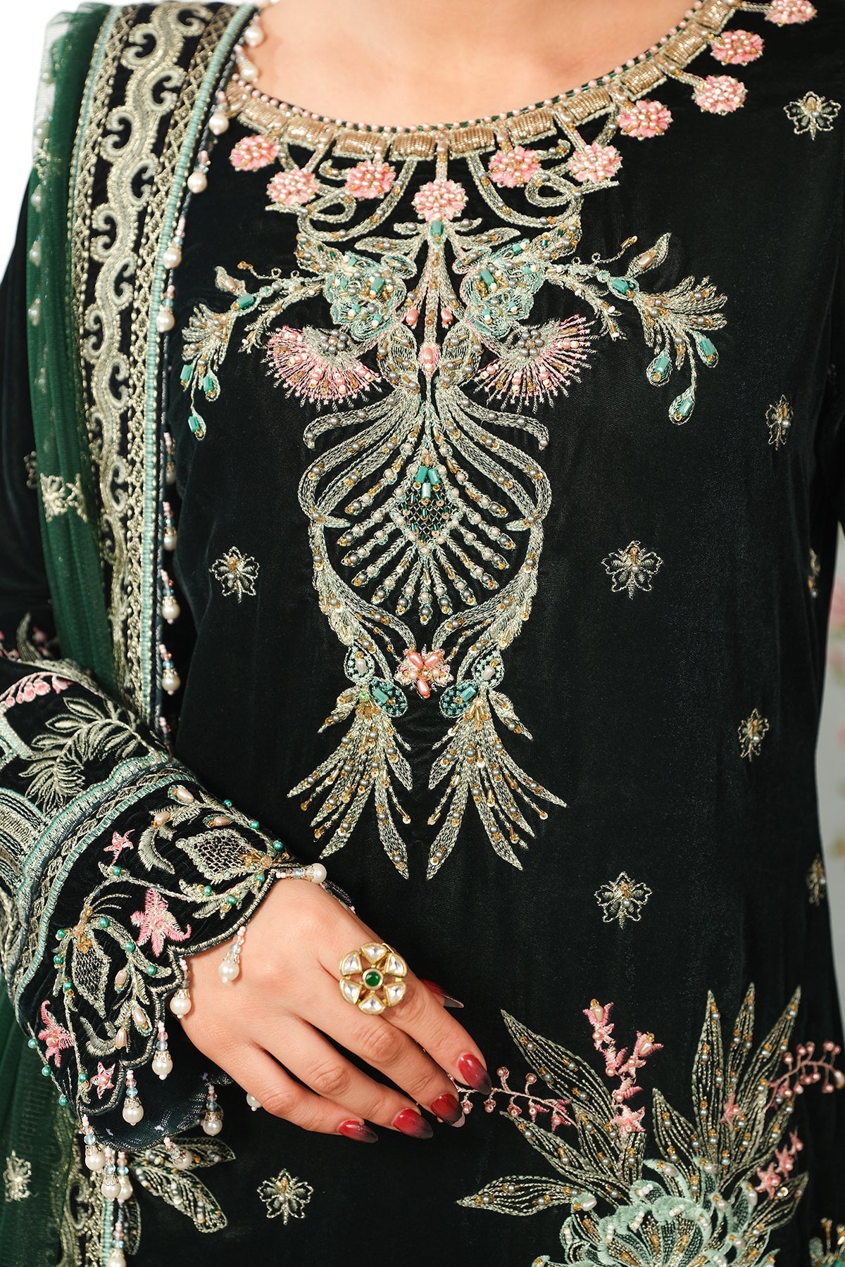 Raeesa Premium | Sheen Luxury Velvet | Talia -  Raeesa Premium Ladies Clothes - Original Designer Dress - House of Maryam