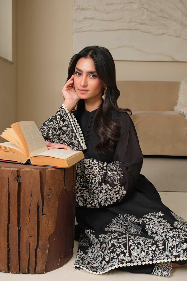Noor by Saadia Asad | Noor Pret 25 | D1 - Midnight Charm -  Noor by Saadia Asad Ladies Clothes - Original Designer Dress - House of Maryam