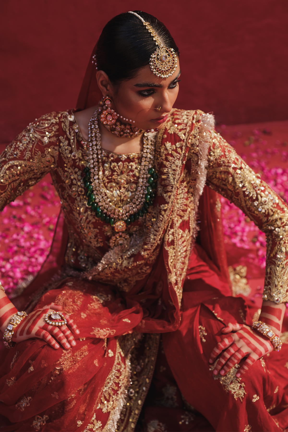 Erum Khan | Laal Rang | RESHMA by Designer Erum Khan - House of Maryam - Pakistani Designer Ethnic Wear in {{ shop.shopifyCountryName }}