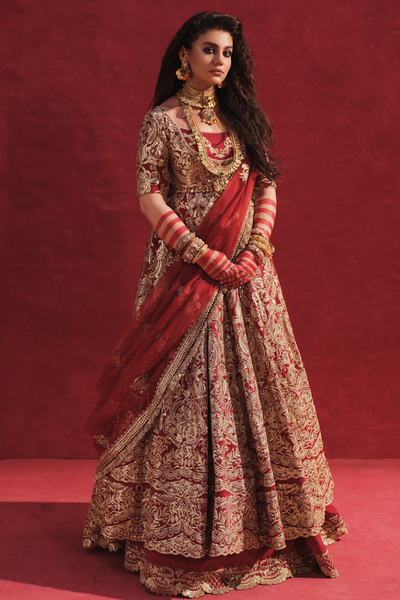 Erum Khan | Laal Rang | NOOR JAHAN -  Erum Khan Bridal - Original Designer Dress - House of Maryam