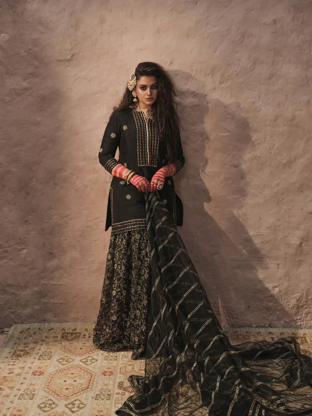 Erum Khan | Shab Siyah 23 | Noor -  Erum Khan Formal - Original Designer Dress - House of Maryam