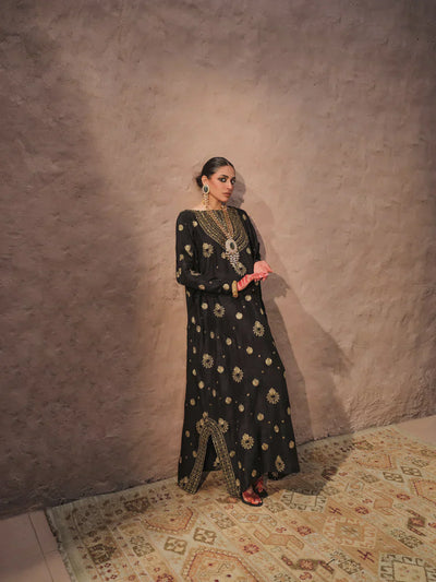 Erum Khan | Shab Siyah 23 | Chandni -  Erum Khan Formal - Original Designer Dress - House of Maryam