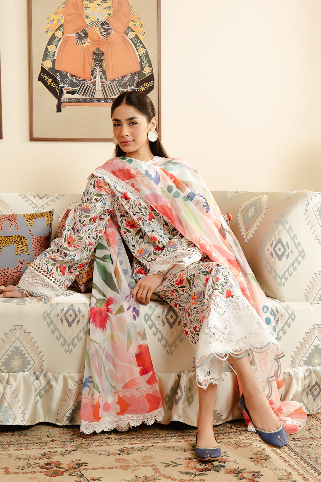 Afrozeh | Malina Lawn Collection| Elira -  Afrozeh Luxury - Original Designer Dress - House of Maryam