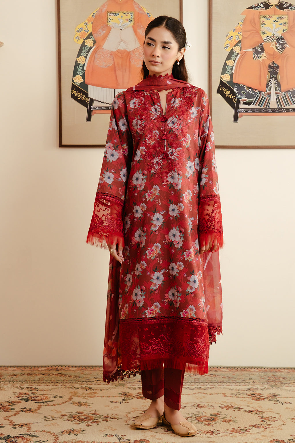 Afrozeh | Malina Lawn Collection| Karis -  Afrozeh Luxury - Original Designer Dress - House of Maryam