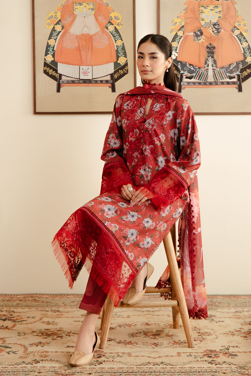 Afrozeh | Malina Lawn Collection| Karis -  Afrozeh Luxury - Original Designer Dress - House of Maryam