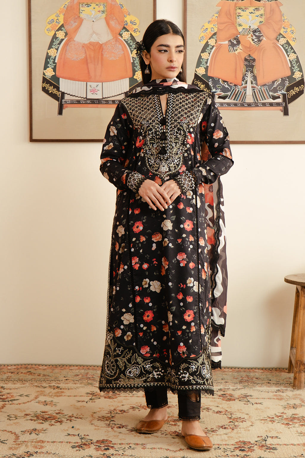 Afrozeh | Malina Lawn Collection| Valeria -  Afrozeh Luxury - Original Designer Dress - House of Maryam