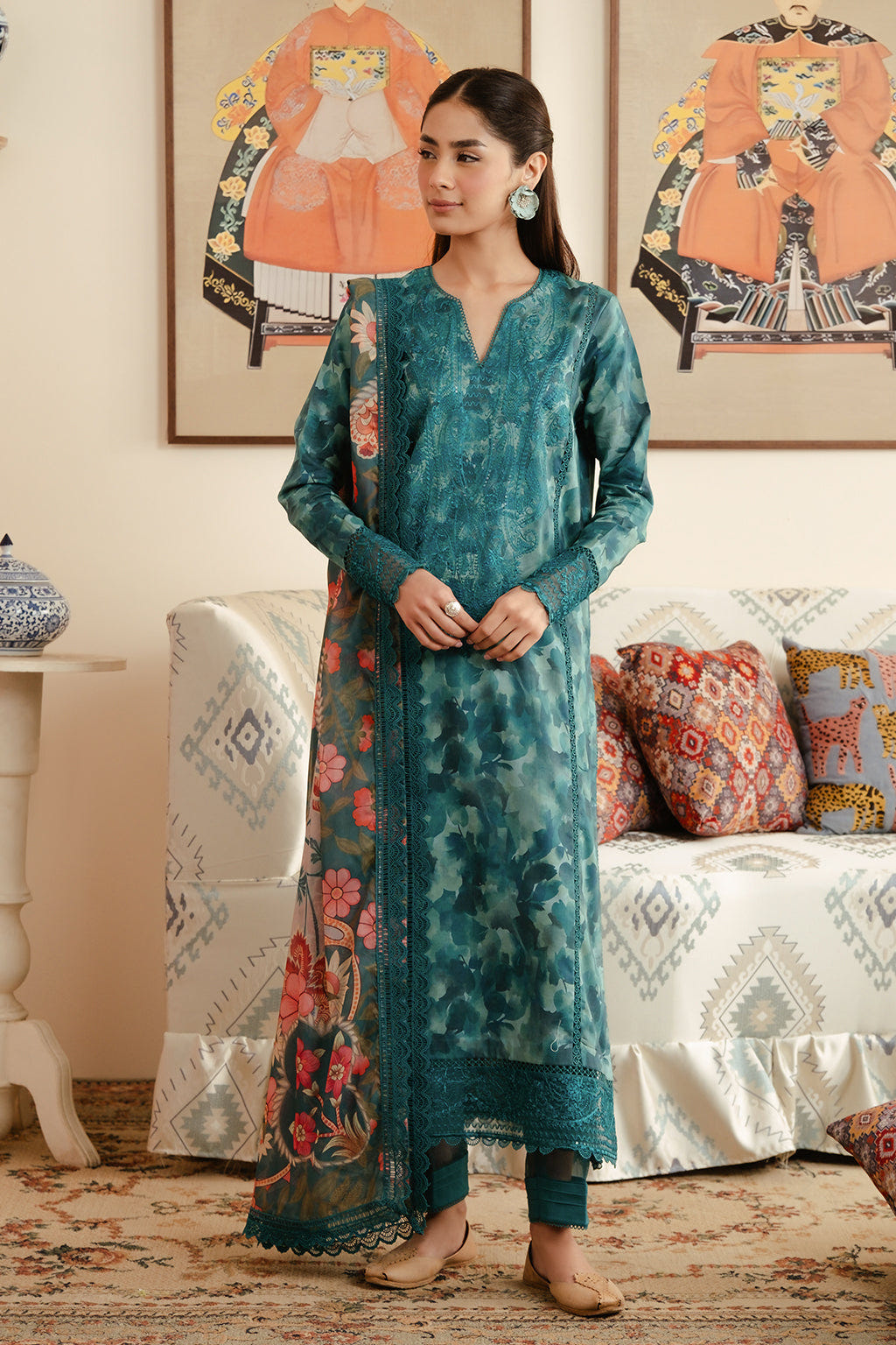 Afrozeh | Malina Lawn Collection| Ceila -  Afrozeh Luxury - Original Designer Dress - House of Maryam