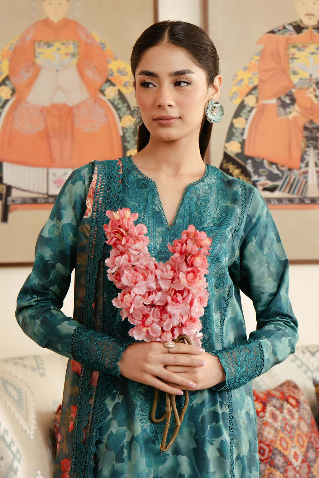 Afrozeh | Malina Lawn Collection| Ceila -  Afrozeh Luxury - Original Designer Dress - House of Maryam