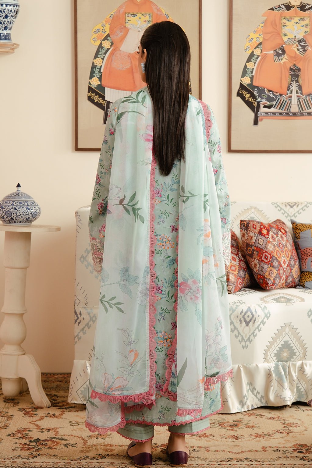 Afrozeh | Malina Lawn Collection| Aruna -  Afrozeh Luxury - Original Designer Dress - House of Maryam