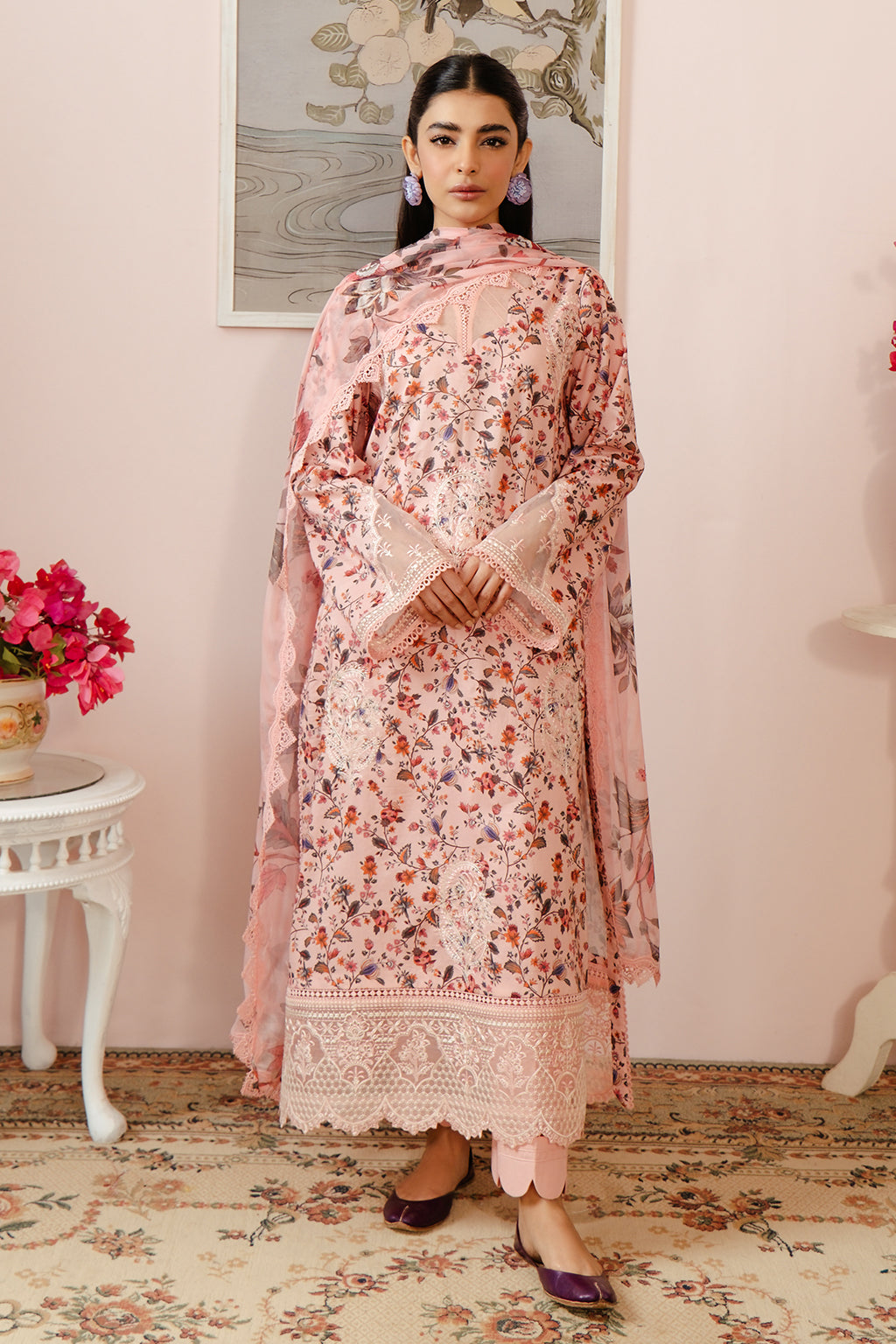 Afrozeh | Malina Lawn Collection| Calen -  Afrozeh Luxury - Original Designer Dress - House of Maryam