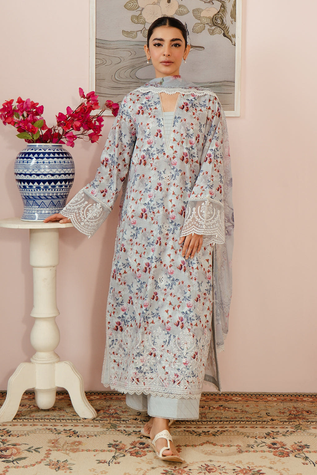 Afrozeh | Malina Lawn Collection| Evora -  Afrozeh Luxury - Original Designer Dress - House of Maryam