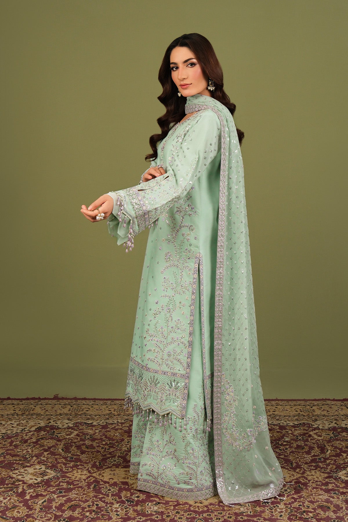 Alizeh | Luxe Raw Silk | AF-RS-15-Pearly-5