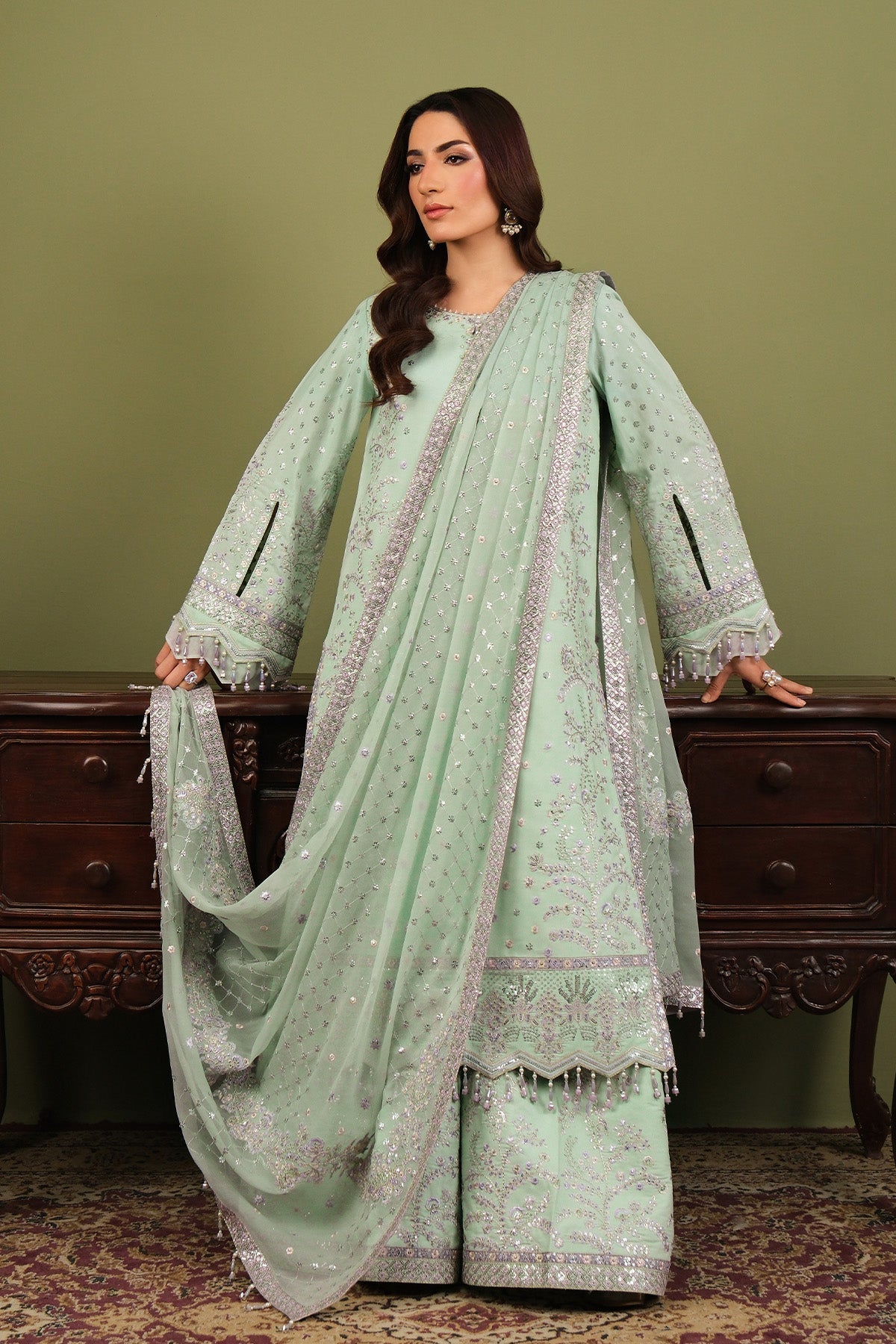 Alizeh | Luxe Raw Silk | AF-RS-15-Pearly-4