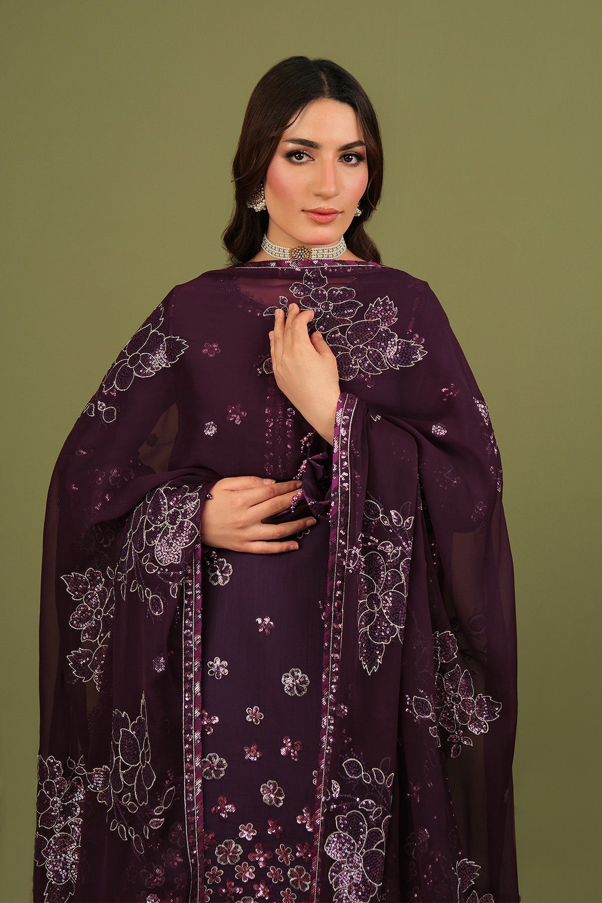 Alizeh | Luxe Raw Silk | AF-RS-09-Mulbery-3