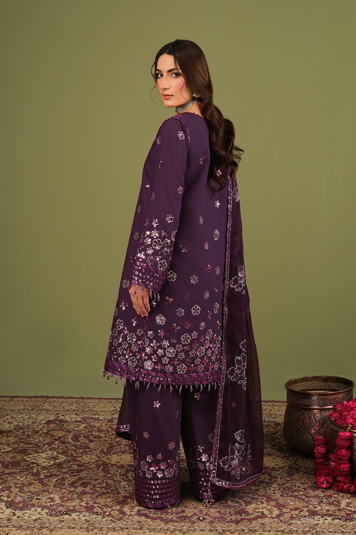 Alizeh | Luxe Raw Silk | AF-RS-09-Mulbery-2