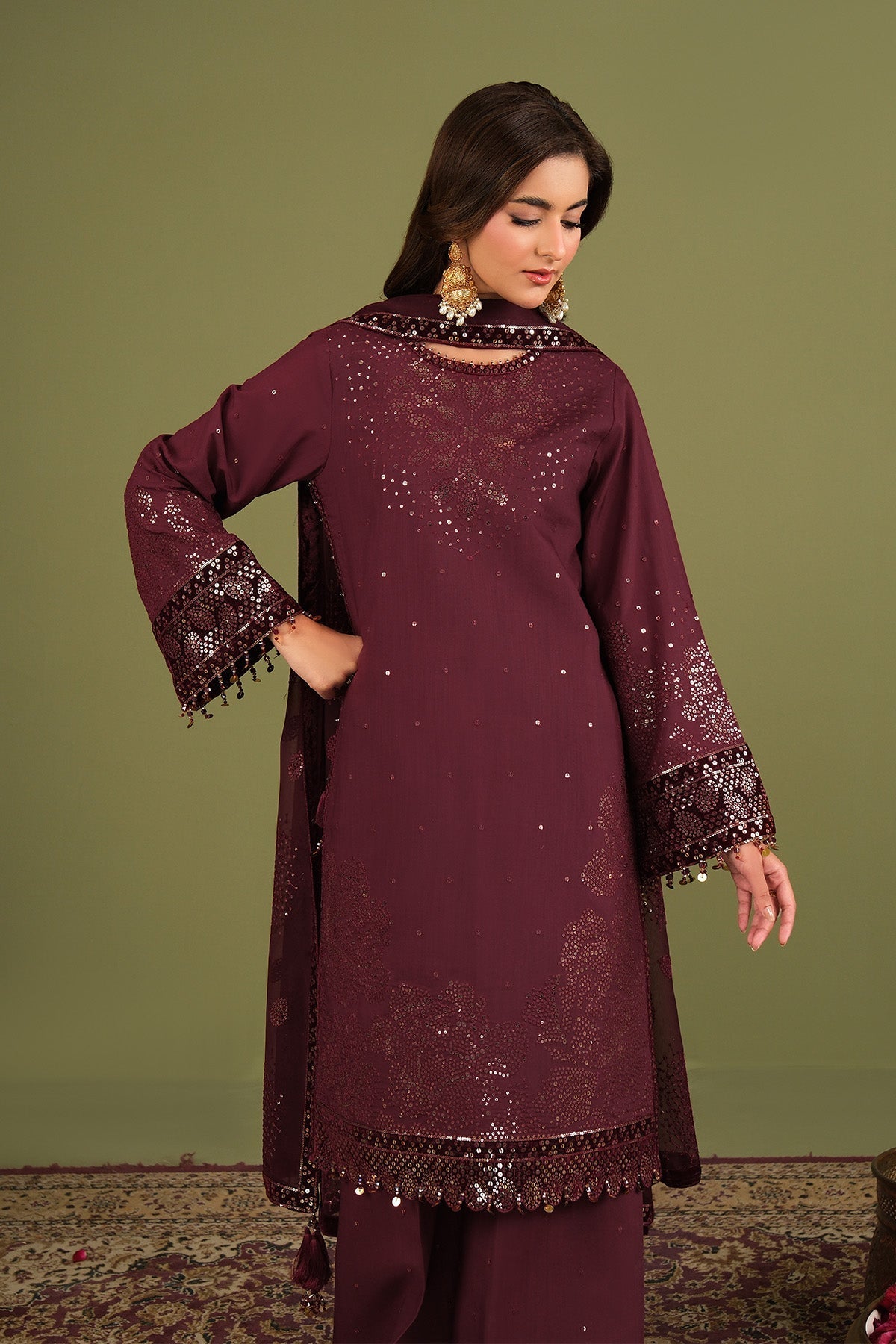 Alizeh | Luxe Raw Silk | AF-RS-16-Almas-3