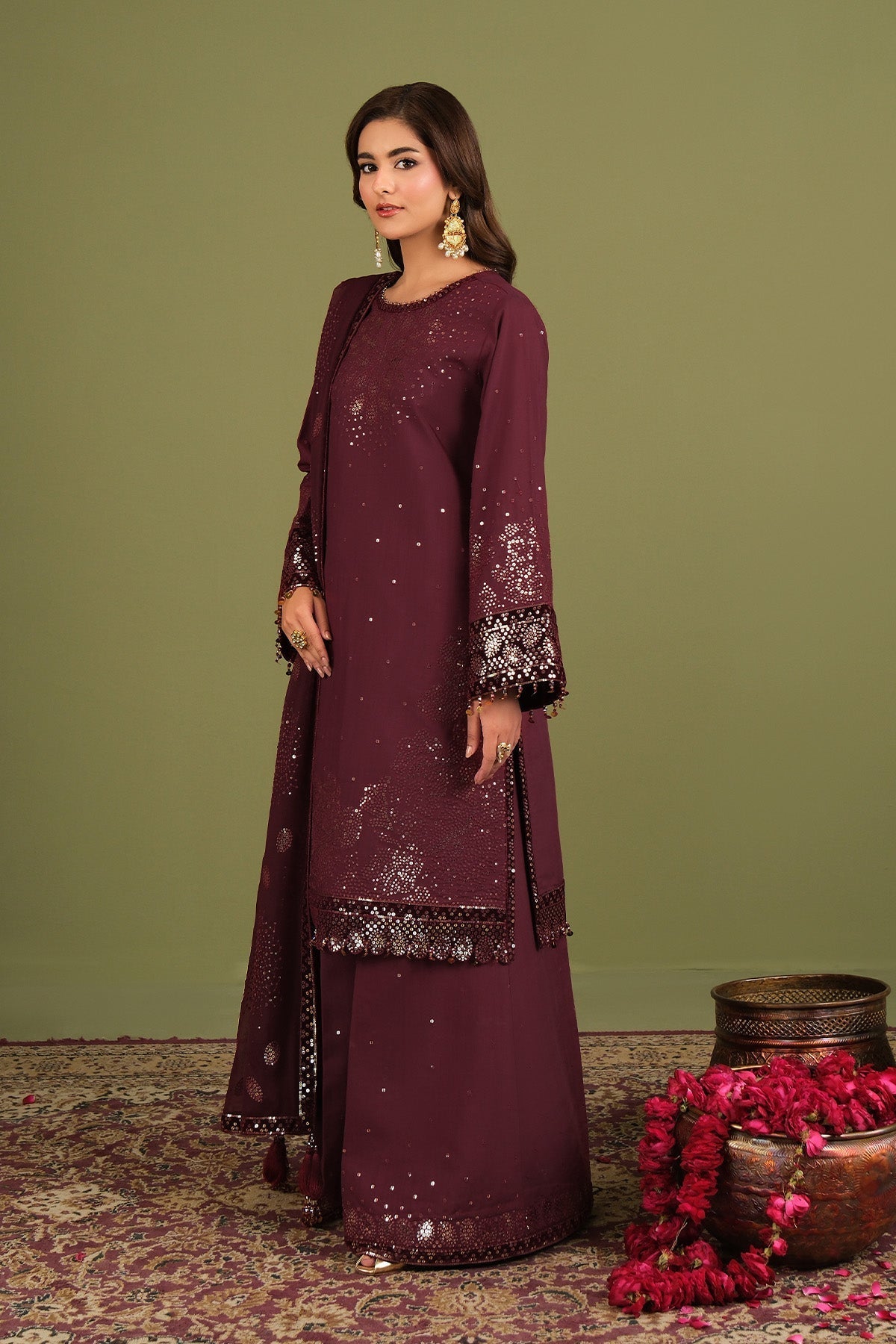 Alizeh | Luxe Raw Silk | AF-RS-16-Almas-4