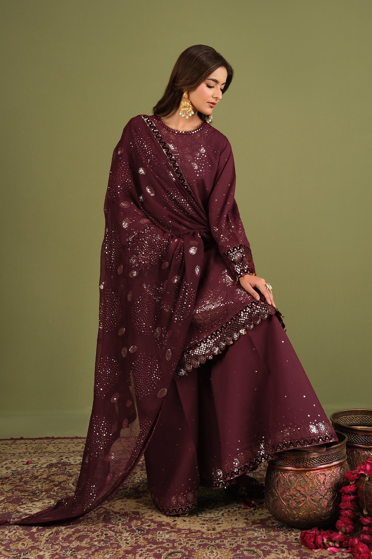 Alizeh | Luxe Raw Silk | AF-RS-16-Almas-5