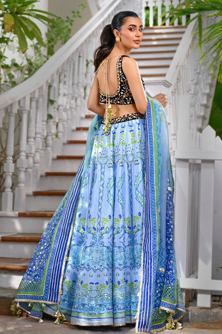 Sania Maskatiya | Fall Festive Glimmer | Jade -  Sania Maskatiya Ladies Clothes - Original Designer Dress - House of Maryam