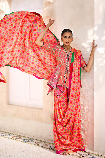 Sania Maskatiya | Fall Festive Glimmer | Laine -  Sania Maskatiya Ladies Clothes - Original Designer Dress - House of Maryam