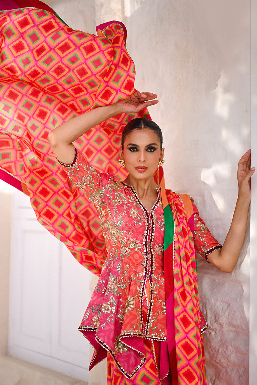 Sania Maskatiya | Fall Festive Glimmer | Laine -  Sania Maskatiya Ladies Clothes - Original Designer Dress - House of Maryam