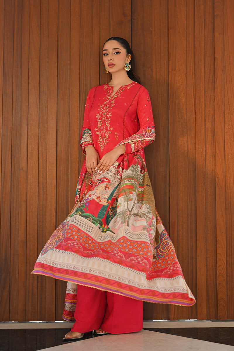 Mina Hasan | Signature Pret | Mughal Garden Pink-4