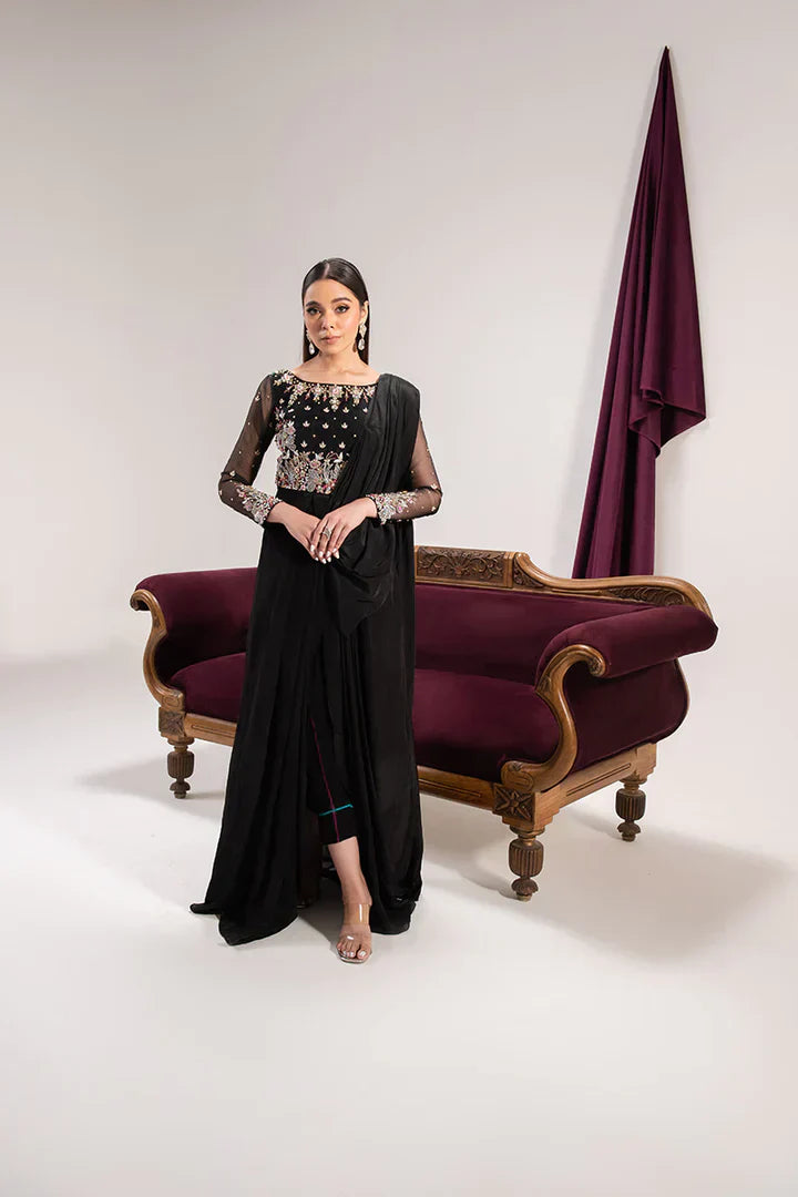 Maria Osama Khan | Tiffany Formals | Obsidian by Designer Maria Osama Khan - House of Maryam - Pakistani Designer Ethnic Wear in {{ shop.shopifyCountryName }}