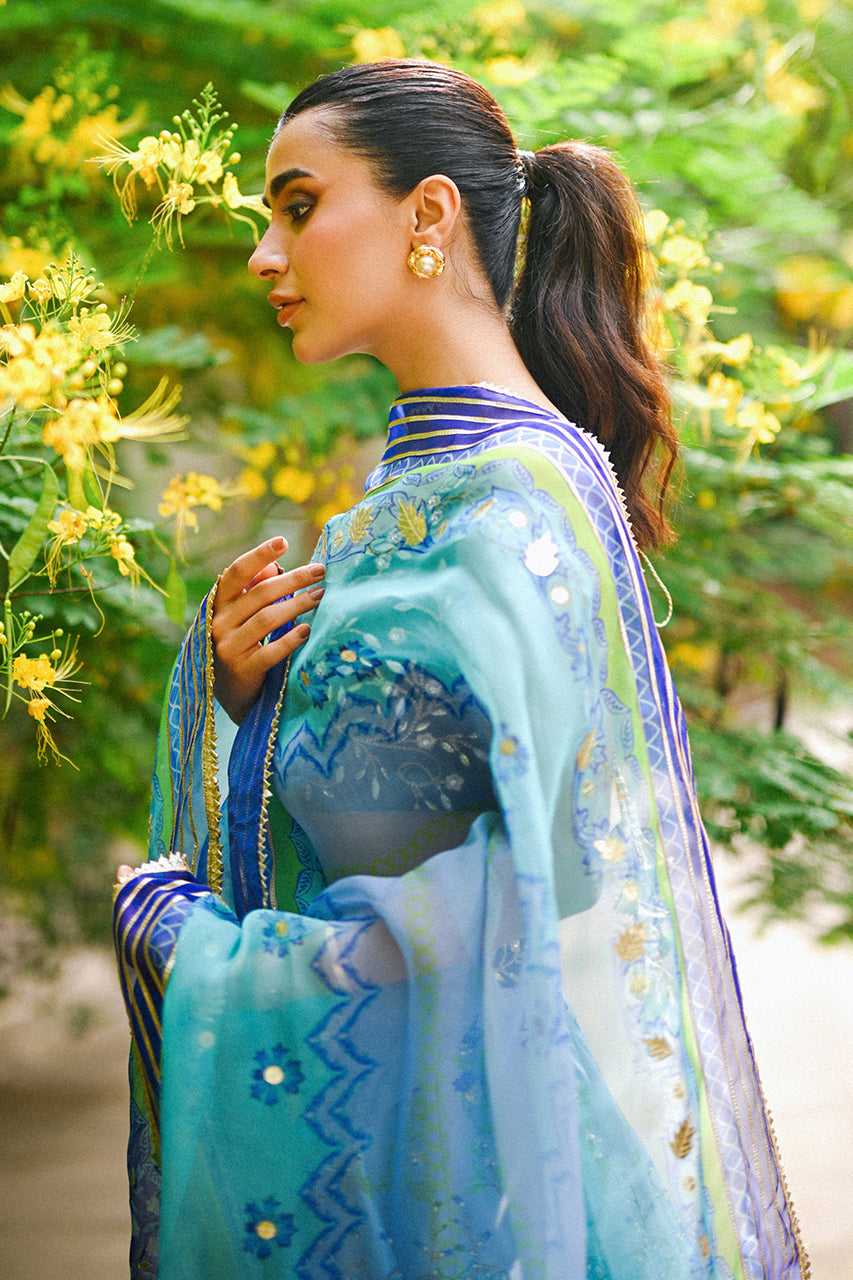 Sania Maskatiya | Fall Festive Glimmer | Jade -  Sania Maskatiya Ladies Clothes - Original Designer Dress - House of Maryam