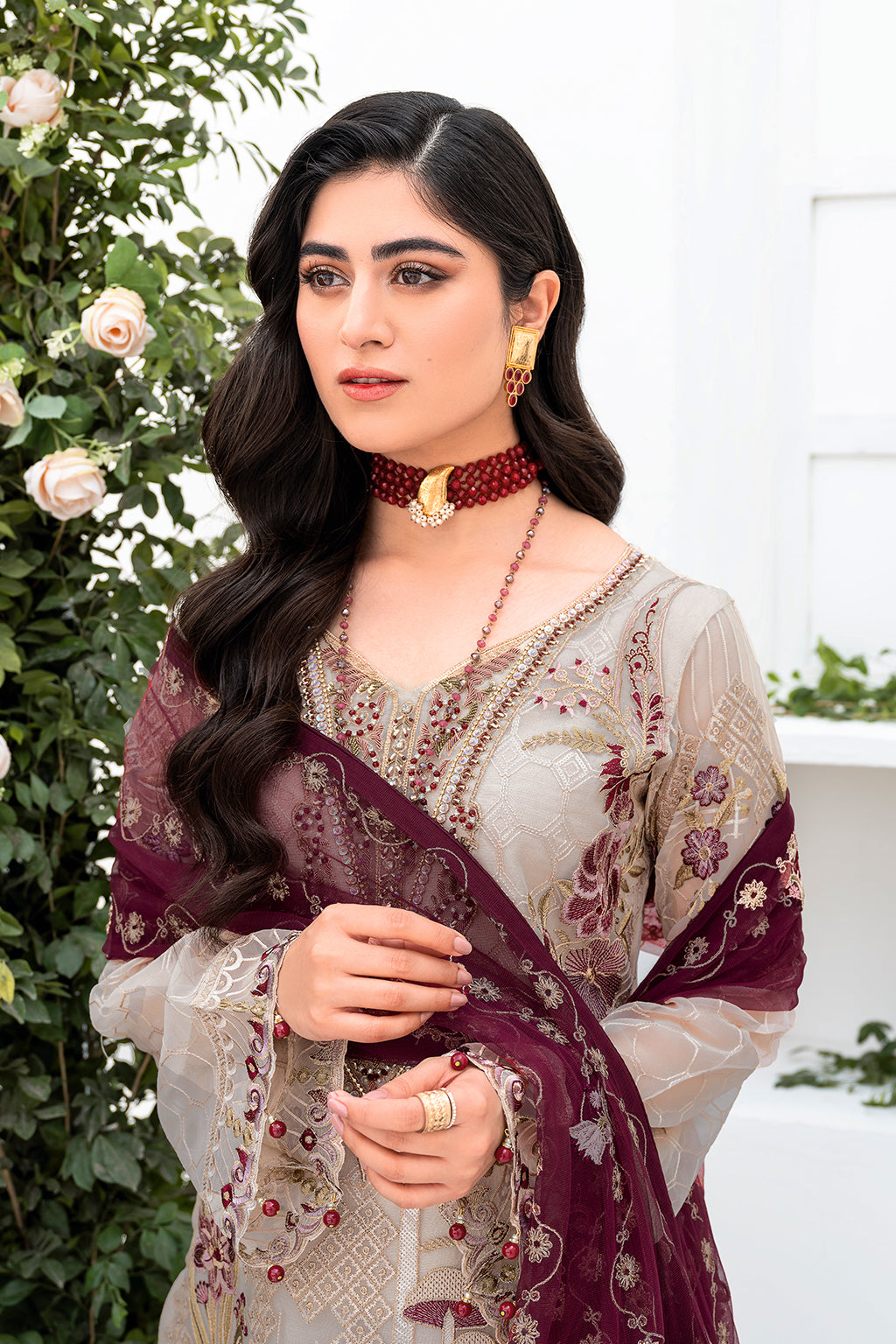 Ramsha | Minhal Organza Collection | M-806 -  Ramsha Formal - Original Designer Dress - House of Maryam